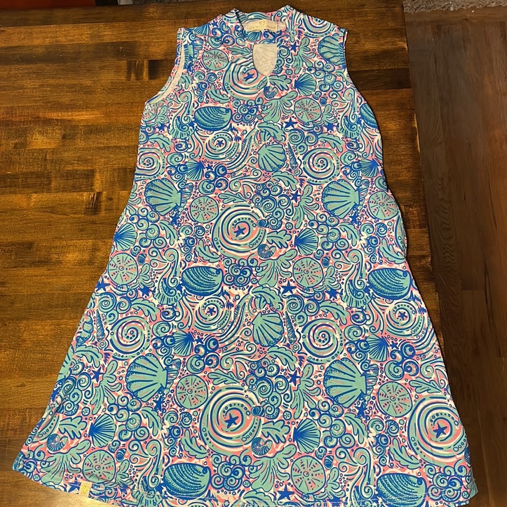 Girls large Simply southern seashell dress